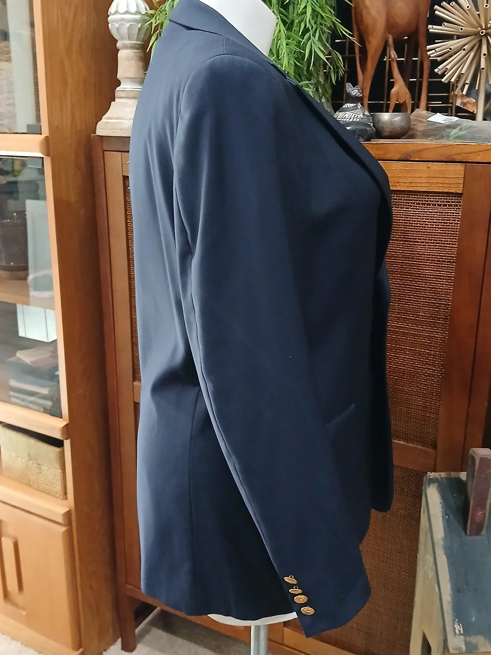 Vintage Ralph Lauren Navy Blazer with Gold Buttons